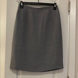 Classic Gray Pencil Skirt — Professional Tailored Style